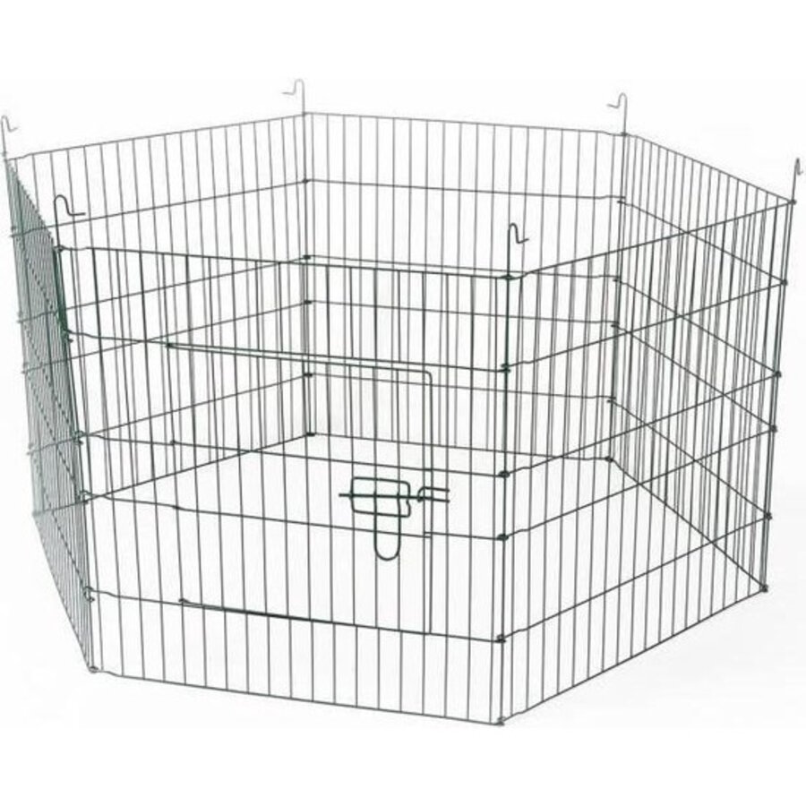 Mobiele knaagdier ren 6 panelen