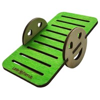 Wip-wap voor kleine knaagdieren groen houtkleur