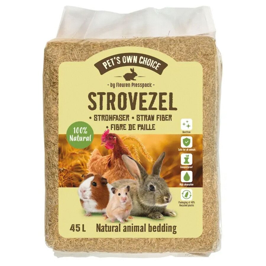 Strovezel bodembedekking | 45 liter