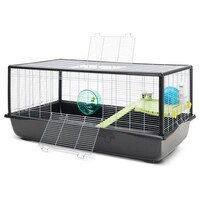 Hamsterkooi Plaza 120 | zwart voor hamsters en jonge ratten