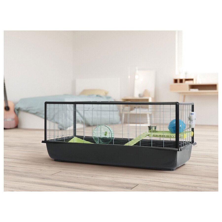 Hamsterkooi Plaza 120 | zwart voor hamsters en jonge ratten