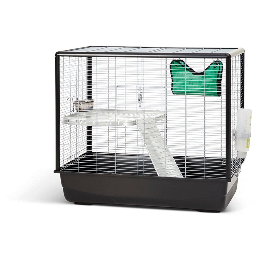 Knaagdierkooi Zeno 2 zwart voor ratten en kleine knaagdieren
