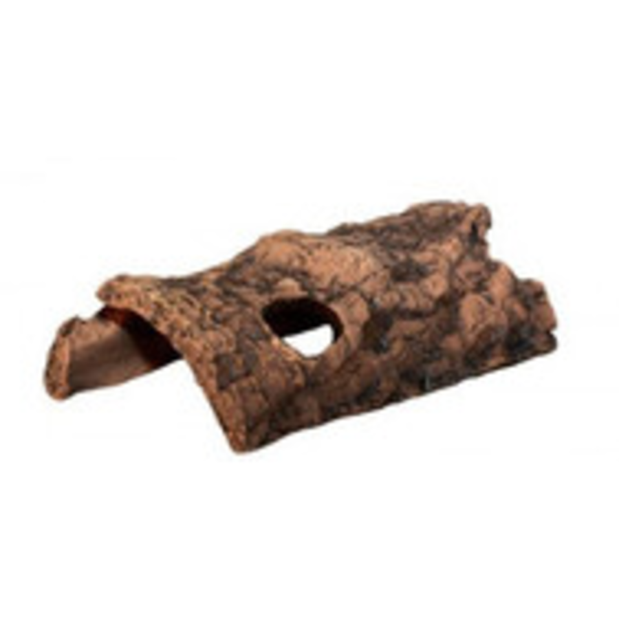 Half-Log keramische schuilplaats XS t/m XL voor aquarium, terrarium en knaagdieren