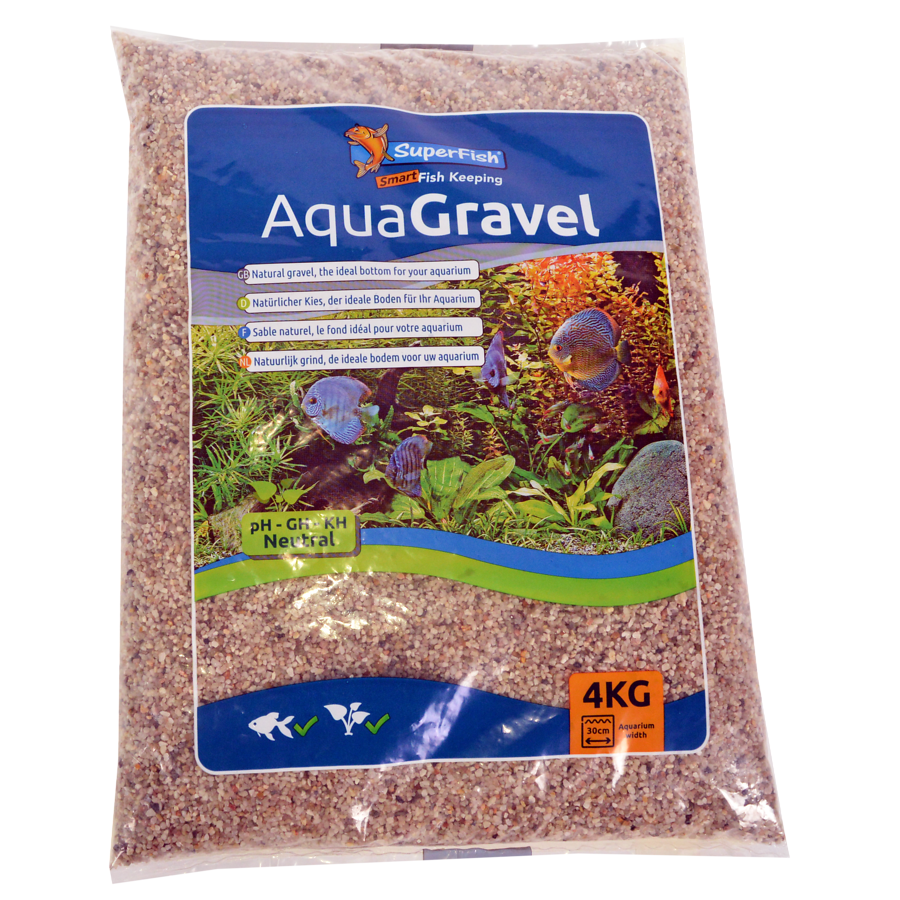 Aqua Grind Licht aquariumgrind 4 kg | natuurlijke bodembedekking 1-2 mm