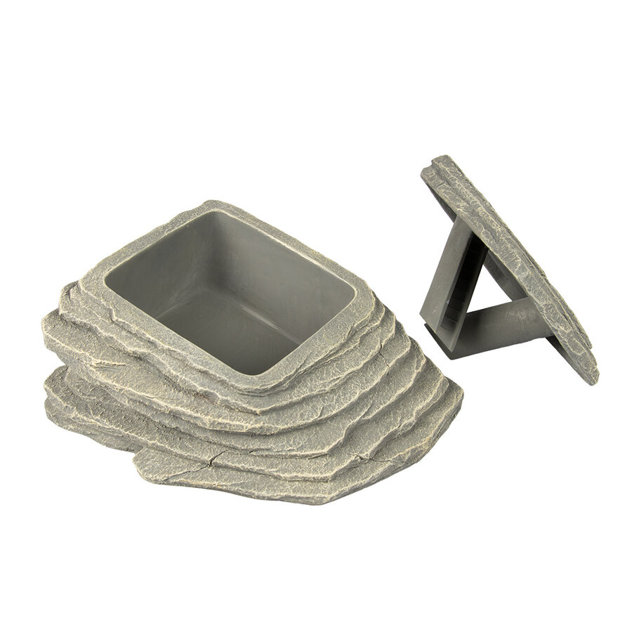 Krekelrots grijs 21x17x11 cm voor reptielen