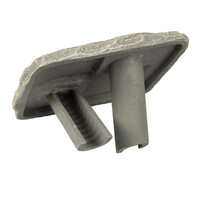 Krekelrots grijs 21x17x11 cm voor reptielen