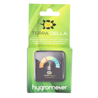 Analoge hygrometer voor terrarium 5x5x1 cm met zuignap