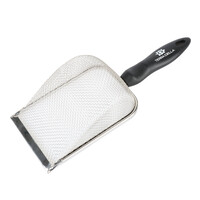 Reinigingsschep terrariumzand zwart 27x10x4,5 cm metaal