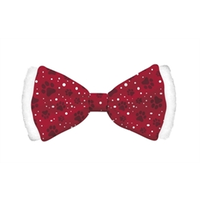 Kerst Vlinderstrik Hond Satin Rood