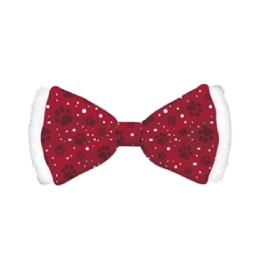 Kerst Vlinderstrik Hond Satin Rood