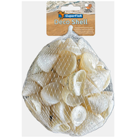 Deco schelp spiraal wit | 200 gram | natuurlijke bodemdecoratie voor aquarium