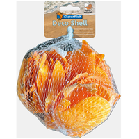 Deco schelp geel | 200 gram natuurlijke aquariumdecoratie schelpen
