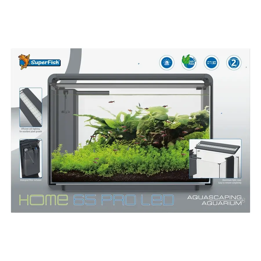 Home ProLED 65 Aquarium Wit | 60L | 58,5 x 32 x 42,5 CM