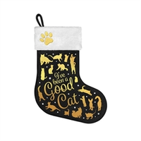 Kerstsok Good Cat Zwart