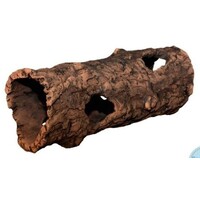 Houten ornament keramische log in diverse maten | schuilplaats voor aquarium, terrarium en knaagdieren