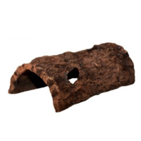 Half-Log keramische schuilplaats XS t/m XL voor aquarium, terrarium en knaagdieren