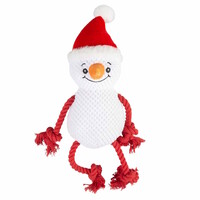 Xmas Knuffel Met Touw Sneeuwman
