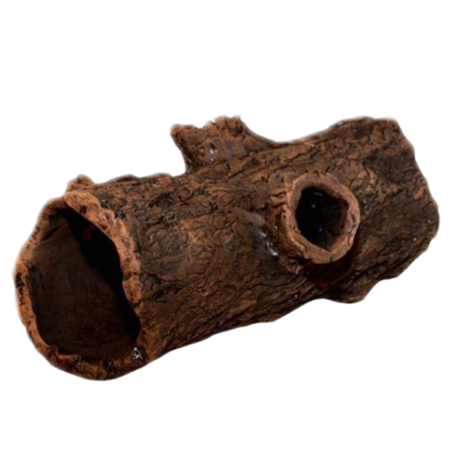 Log met boughs keramische schuilplaats voor aquarium en terrarium