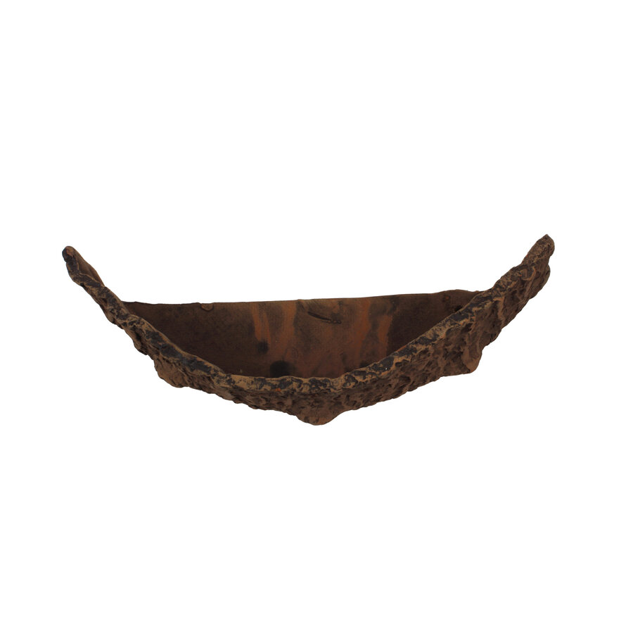 Terras Bruin voor aquarium en terrarium | keramisch terras Xsmall 17 x 5 x 10 cm | Small 25 x 7 x 14 cm | Medium 33 x 7 x 14 cm