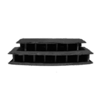 Leisteen straten dubbel rond 19 x 30 x 8 cm voor aquariums en terrariums