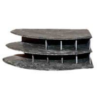 Hotel Hoek Dubbel Rechts leisteen hoekschuilplaats 14,5x24x8 cm