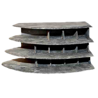 Hotel Hoek Tripple Rechts leisteen hoekschuilplaats 16 x 27 x 12 cm voor aquarium en terrarium