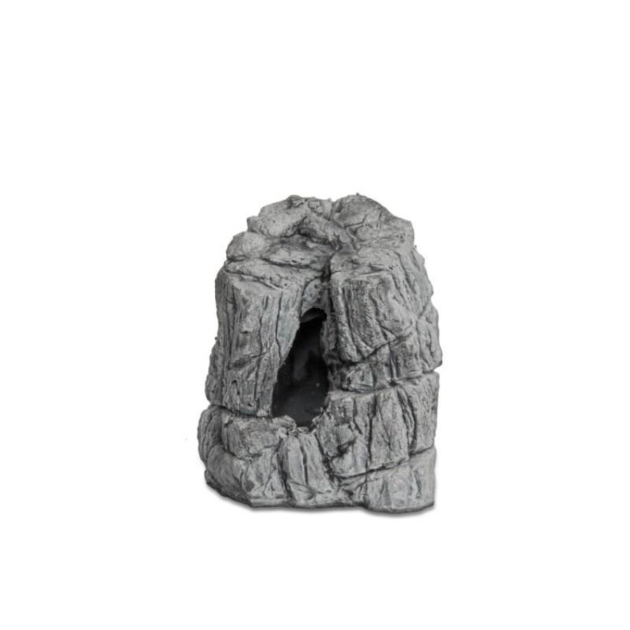 Rock grijs schuilrots voor aquarium en terrarium | 5 maten