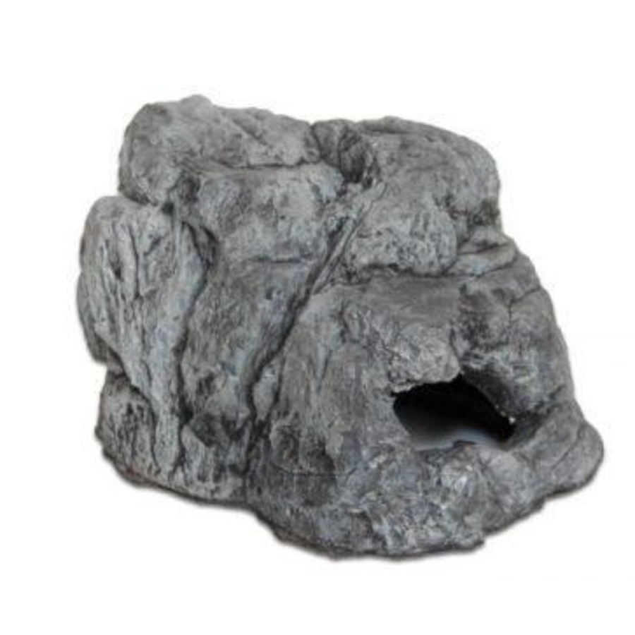 Rock grijs schuilrots voor aquarium en terrarium | 5 maten