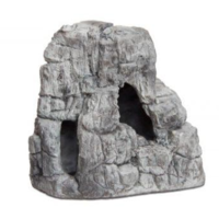 Rock grijs schuilrots voor aquarium en terrarium | 5 maten