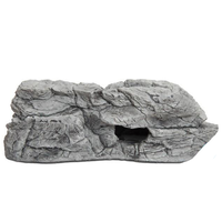 Rock grijs schuilrots voor aquarium en terrarium | 5 maten