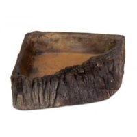 Terrarium hoek bowl water en voerbak voor reptielen en amfibieën | diverse maten