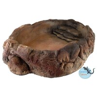 Terrarium hoek bowl water en voerbak voor reptielen en amfibieën | diverse maten