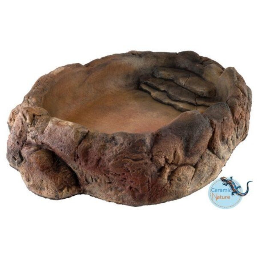 Terrarium hoek bowl water en voerbak voor reptielen en amfibieën | diverse maten