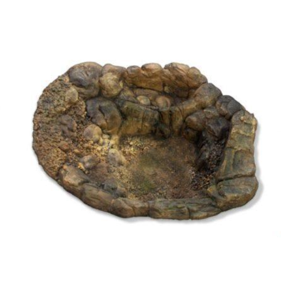 Terrarium waterbak basin voor reptielen en amfibieën | natuurlijke bad- en drinkplaats | diverse maten