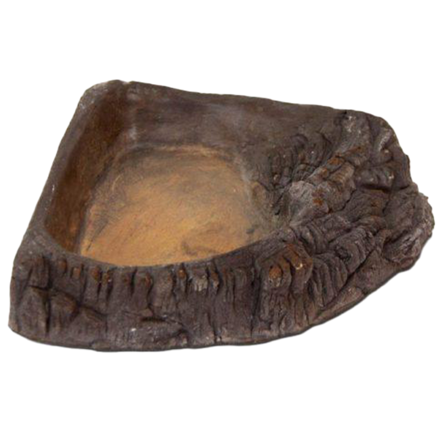 Terrarium hoek bowl water en voerbak voor reptielen en amfibieën | diverse maten