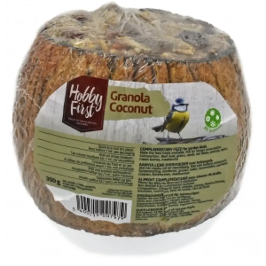 Kokosnoot gevuld met Granola 350 Gram