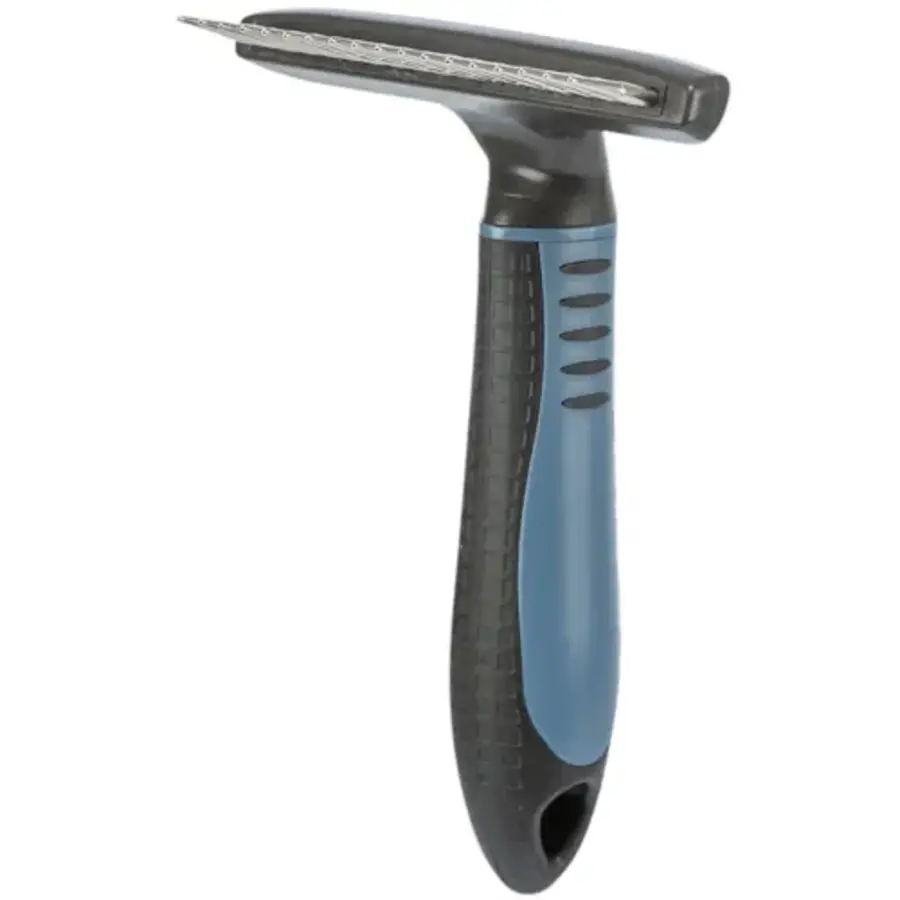 Langhaar-vachtontklitter blauw