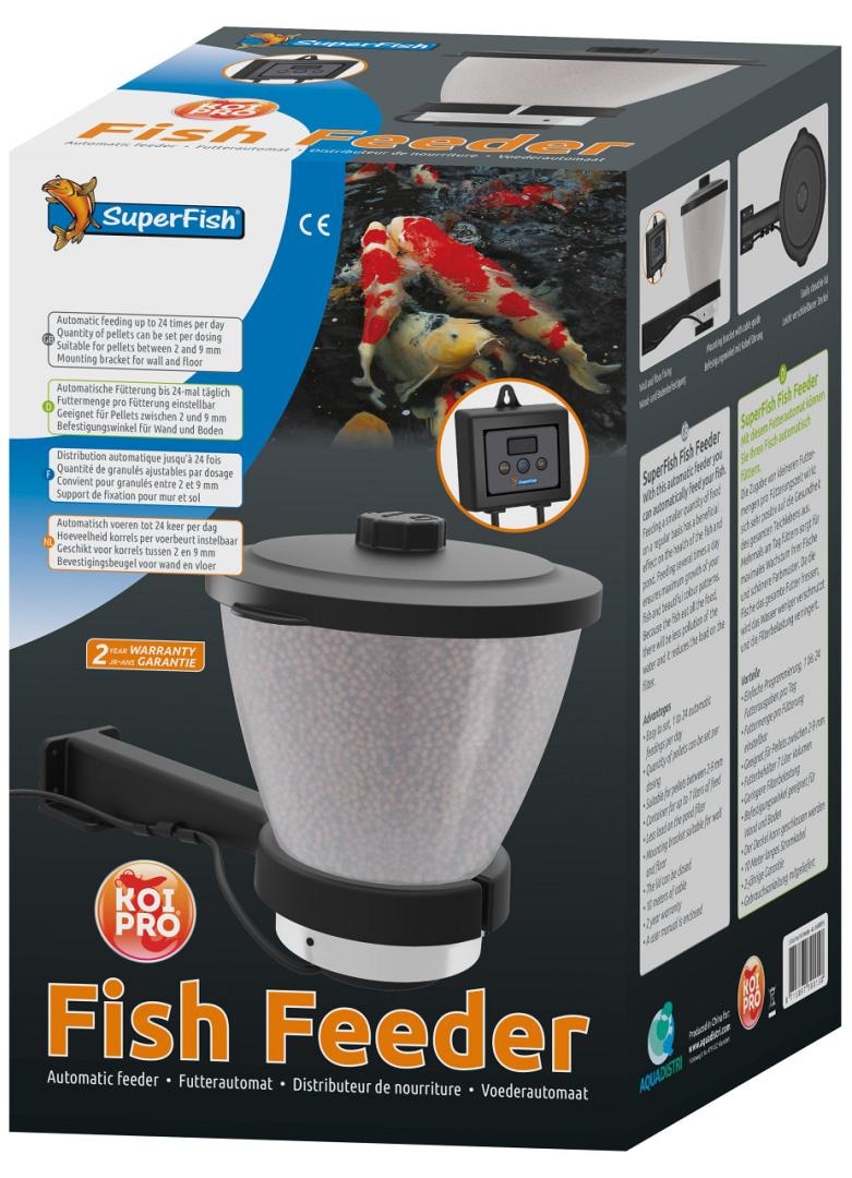 SunSun CFF-212 Op Zonne-energie Werkende Visvoederau Programmeerbare Voederautomaat Met 12 Liter Container Voor 1 Tot 6 Voedingen Per Dag 1101574892