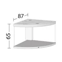 Trigon 350 LED | 350L | 123 x 87 x 65CM Wit