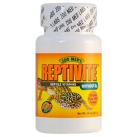 Reptivite zonder D3 multivitamine voor reptielen