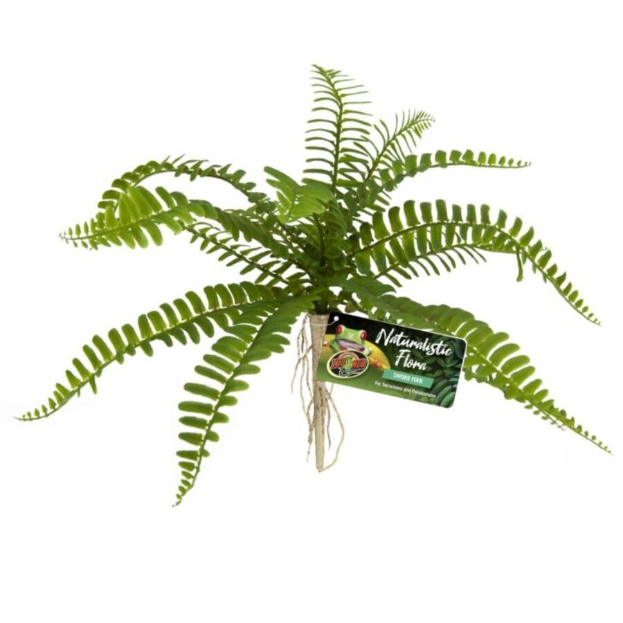 Sword Fern terrarium kunstplant ca 30cm voor reptielen en amfibieën
