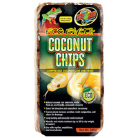 Eco Earth Coconut Chips kokossubstraat 500 g terrarium bodembedekking