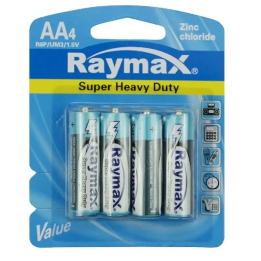 AA - Batterij Penlite R6P Zink 1.5V - 4 Stuks