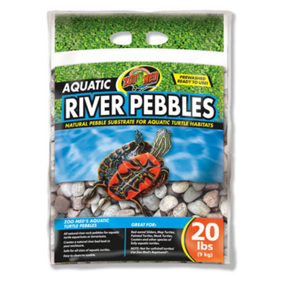 Turtle River Pebbles rivierrotsen 4,5 kg voor aquaria en terraria van waterschildpadden