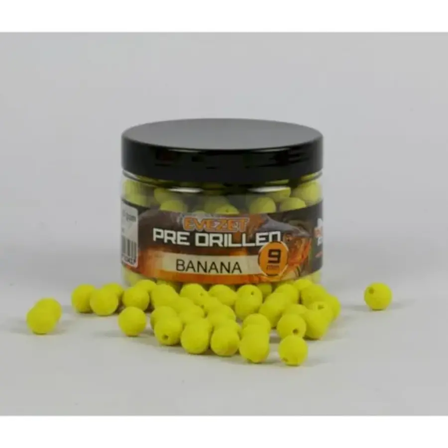 Mini Boilie 9MM Predrilled Banana In Pot 80 Gram