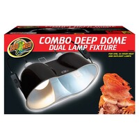 Combo Deep Dome Dual Lamp Fixture | dubbele terrariumarmatuur 2x160W voor reptielen