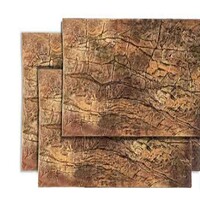 Dunne 3D terrarium achterwand bruin | diverse maten