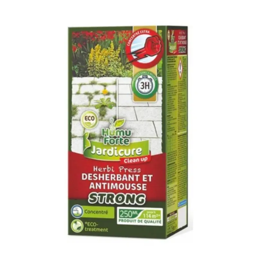 Herbi Press concentraat tegen onkruid en mos 250 ml | tot 114 m²