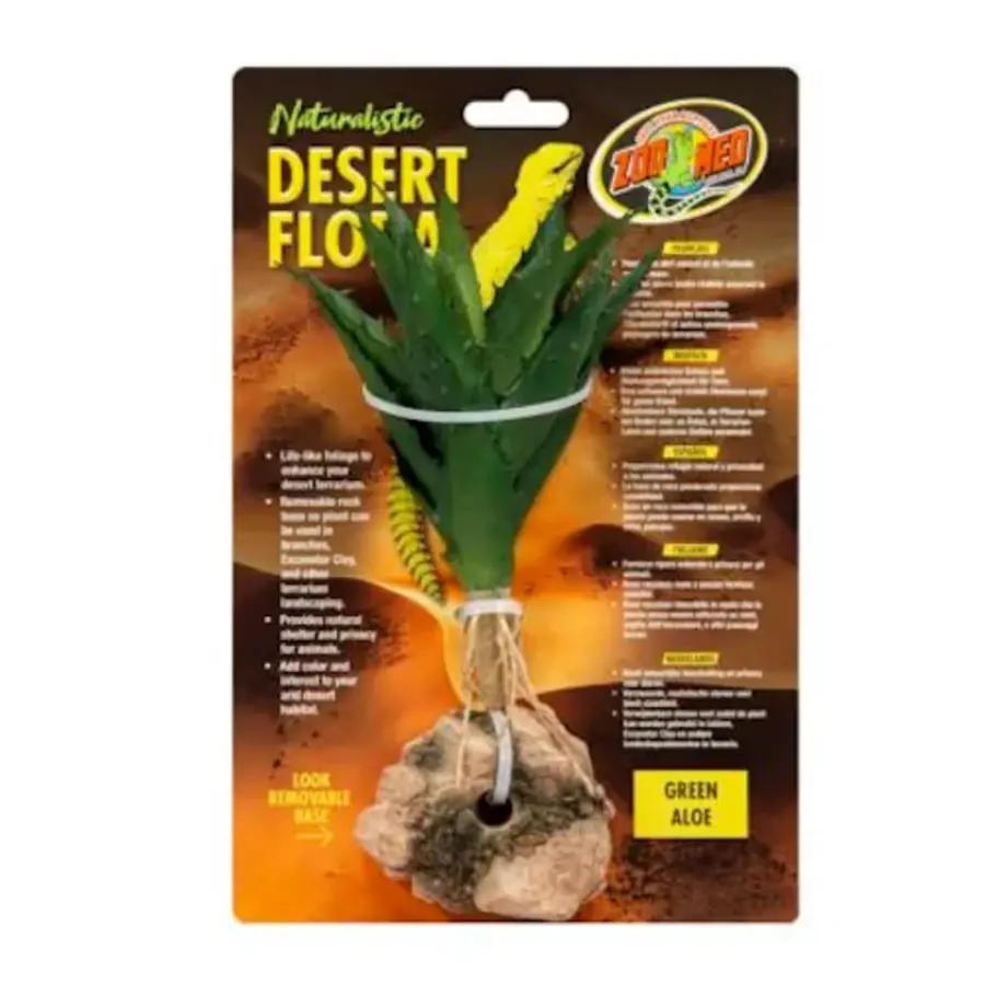 Green Aloe terrarium kunstplant 7,5 x 7,5 x 10 cm