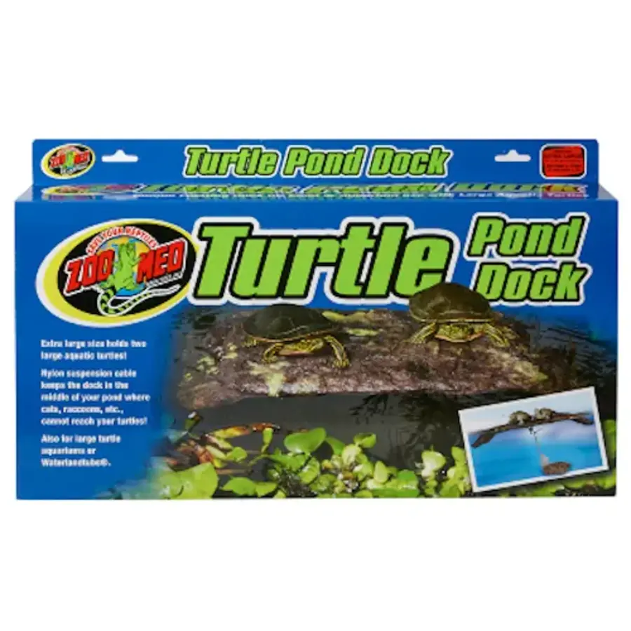 Turtle Pond Dock drijvend zonne en rusteiland voor vijverschildpadden 58 x 29,5 cm